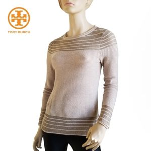 Tory Burch Mixed Fabric Sweater